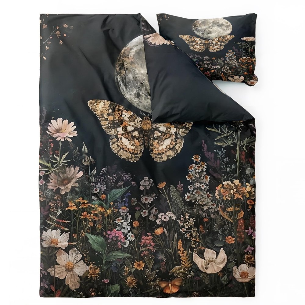 Motte Mond Floral Reversible Bedding Set, 135 x 200 cm