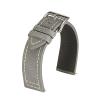 BOLEXA Vintage Matte Genuine Leather Watch Band, Quick Release, Gray, 20 mm view 1