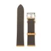 BOLEXA Vintage Matte Genuine Leather Watch Band, Quick Release, Gray, 20 mm view 3