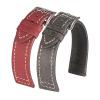 BOLEXA Vintage Matte Genuine Leather Watch Band, Quick Release, Gray, 20 mm view 4