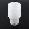 Sunicon 10-Pack Garden Net Cups with Slits, Reusable, Durable Net Pots for Hydroponics and Plant Growth, White view 1