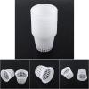 Sunicon 10-Pack Garden Net Cups with Slits, Reusable, Durable Net Pots for Hydroponics and Plant Growth, White view 2