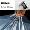 Wzmazingly Transparent Tarp, 2 x 2.5 m / 2 x 4.5 m / 4 x 6 m, Rainproof Curtain for Gazebo, Balcony and Garden view 2