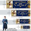 FAHOXUMR Personalized Graduation Banner, Class of 2026 Graduation Party Decor, Custom Banner Graduation Gift (240 x 80 cm, Blue) view 4