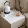 SUOPOHE Nordic Bedside Table with Drawers and Casters view 2