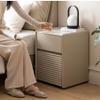 SUOPOHE Nordic Bedside Table with Drawers and Casters view 3
