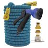 Expandable High-Pressure Garden Hose 2.5–30 for Car Washing and Outdoor Irrigation, with Nozzle, 5.25 ft view 1