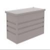 G21 Denver Outdoor Storage Box, 400 L, Gray, Galvanized Steel view 1
