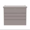 G21 Denver Outdoor Storage Box, 400 L, Gray, Galvanized Steel view 2