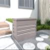 G21 Denver Outdoor Storage Box, 400 L, Gray, Galvanized Steel view 3