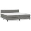 LAPOOH Box Spring Bed with Mattress, Dark Gray, 200 x 200 cm Fabric view 2