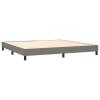 LAPOOH Box Spring Bed with Mattress, Dark Gray, 200 x 200 cm Fabric view 4