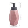 Hand Soap Dispenser, Refillable Ceramic Liquid Dispenser (Pink) view 2