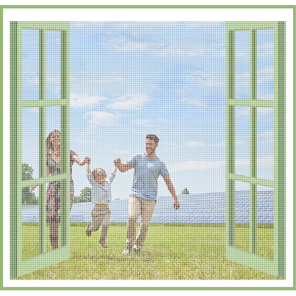 ZHZFSH Self-Adhesive Window Insect Screen, White, 160 x 105 cm