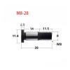 JASMKLX 5-Piece CNC TU22 8 mm V/U-Groove Pulley Bearing, T22, 8 × 22.5 × 14.5 × 13.5 mm view 4