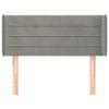 ZEYUAN Wingback Headboard Light Gray 103 x 16 x 78/88 cm Velvet view 3