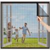 ZHZFSH Self-Adhesive Window Insect Screen, Black, 180 x 130 cm view 1