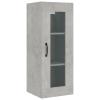 CIADAZ Wall Cabinet, Concrete Gray, 34.5 x 34 x 90 cm view 2