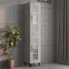 CIADAZ Wall Cabinet, Concrete Gray, 34.5 x 34 x 90 cm view 3