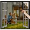 ZHZFSH Window Insect Screen, Mosquito Net, Black, 85 x 140 cm view 1