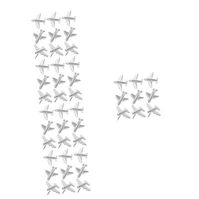 Sewroro 60-Piece Creative Airplane Metal Push Pins for Cork Boards, Photo Walls, and Maps