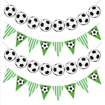 4-Piece Soccer Party Decoration Banner Set