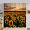 ANHOPE Sunset Sunflower Blackout Curtains, 2-Pack, 90 x 55 in view 1