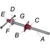 Piher Bench Vise Spindle, 26 mm, Type 58026 view 4