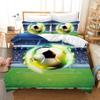 Gegeryozer Football Duvet Cover Set, 200 x 200 cm, Kids, 3D Football Pattern (F03) view 1