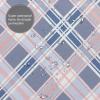 Mexpekil Waterproof Pink and Gray Plaid Shower Curtain, 72 x 72 in, with 12 Plastic Hooks view 4