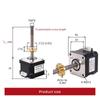 17HS3401S-T8*8 300 mm Threaded-Rod Linear Stepper Motor NEMA 17, 1.3 A, 28 N·cm Z Motor, Trapezoidal Lead Screw for 3D Printers (17HS3401S-T8-450MM, Lead 2 mm) view 2