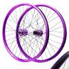 ZECHAO Aluminum Mountain Bike Wheelset, 29-Inch, Purple-HG view 1