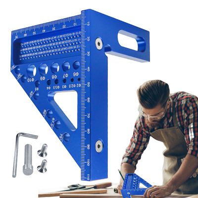 3D Aluminum Alloy Angle Gauge for Woodworking