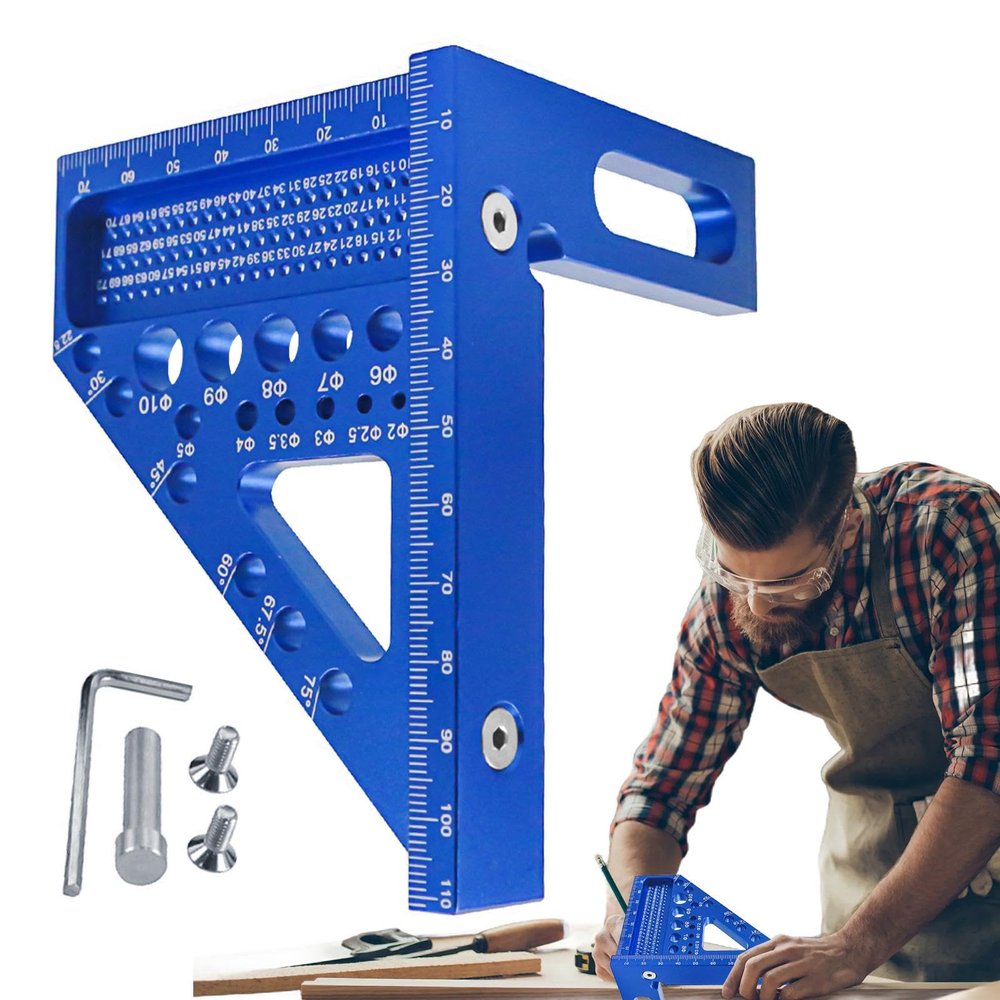 3D Aluminum Alloy Angle Gauge for Woodworking