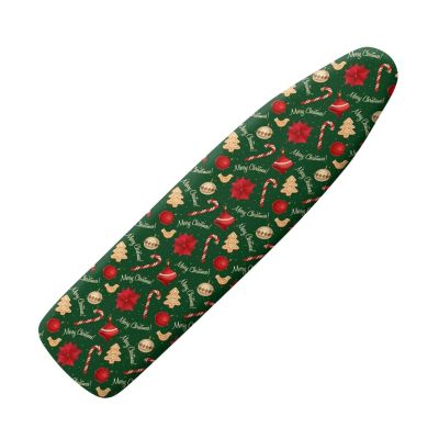 SEANATIVE Christmas Candy Cane Bell Ironing Board Cover, Stretchable Replacement Cover