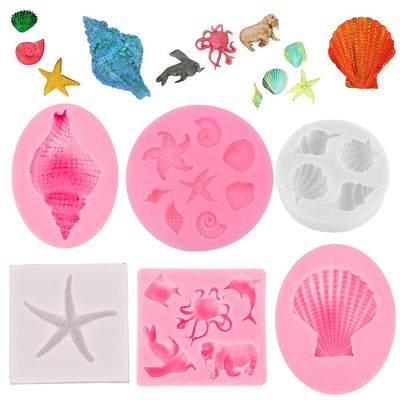 Asudaro 3D Ocean Animal Silicone Baking Molds