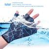 JTLB Swim Gloves, Improve Upper-Body Strength and Propulsion in Water, Nylon, Blue, S view 4