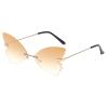 Vintage Butterfly Frameless Festival Sunglasses view 1