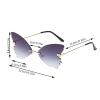 Vintage Butterfly Frameless Festival Sunglasses view 3