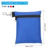 PATIKIL Golf Tee Bags with Zippers, 6.7 x 5.5 in, 3-Pack, with Clips, Blue/Red/Black view 2