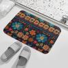 Washable Area Rug with Colorful Knit Pattern, Absorbent and Non-Slip view 4