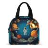 YKUDBN Space Rocket Astronaut Insulated Lunch Bag view 3