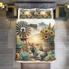 PAZZK Donkey 3D Microfiber Duvet Cover Set, 3-Piece, Zipper, Double (200 x 200 cm) view 2