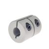 2-Pack Rigid Shaft Couplings, Stepper Motor Coupling for 3D Printers, 3/4/5/6/6.35/8/10, D20L25, Union Nuts (8×8) view 3