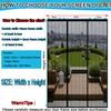 HGPFCB Magnetic Fly Screen Door, Double-Door Design, No-Drill Adhesive Installation view 4