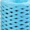 1 Roll Natural Raffia Paper Ribbon, Blue view 3