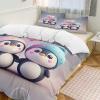 PAZZK Penguin 3-Piece Microfiber Duvet Cover Set, King 220 x 240 cm view 4