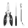 DHWEKU Stainless Steel Fishing Pliers with Coiled Lanyard view 1