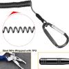 DHWEKU Stainless Steel Fishing Pliers with Coiled Lanyard view 3