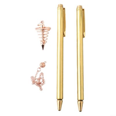 SPORTARC 1-Pc. Copper L-Shaped Metal Rod with Retractable Probe for Precise Treasure Hunting (3 Pcs.)